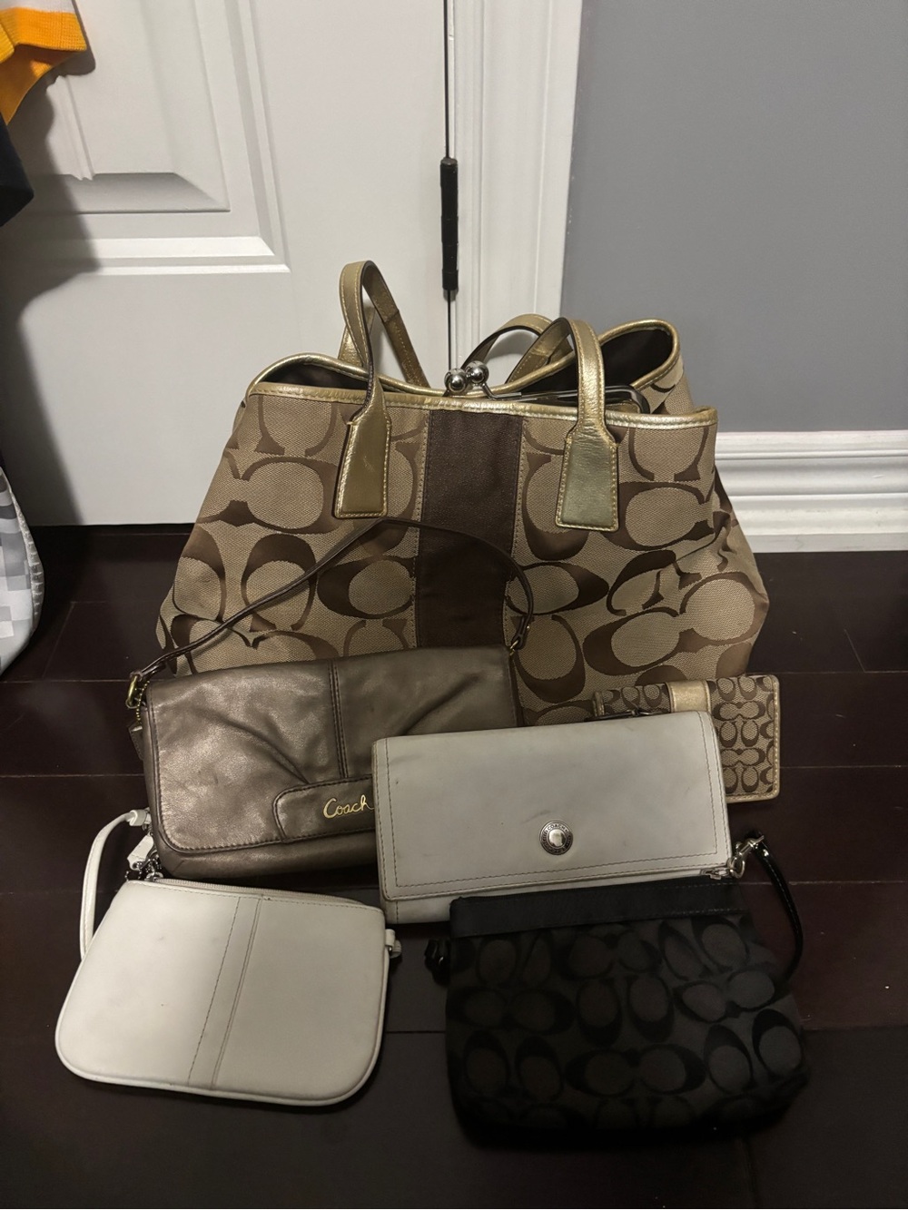 Coach Bundle 2 bags + 2 wallets + 2 wrislets